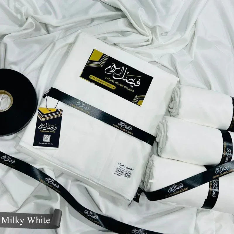 Shahi Boski Milky White - Faisal islam Studio